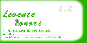 levente monori business card